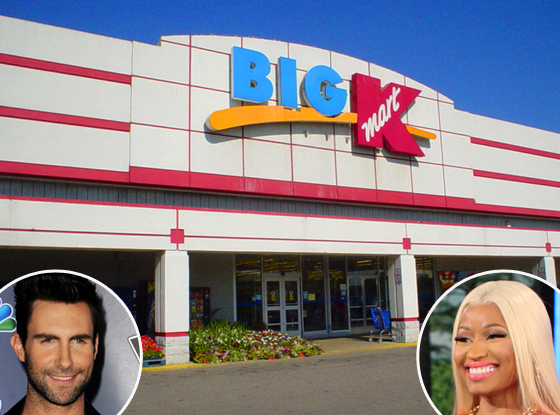 Adam Levine, Nicki Minaj, KMart Adam Levine, Nicki Minaj, KMart